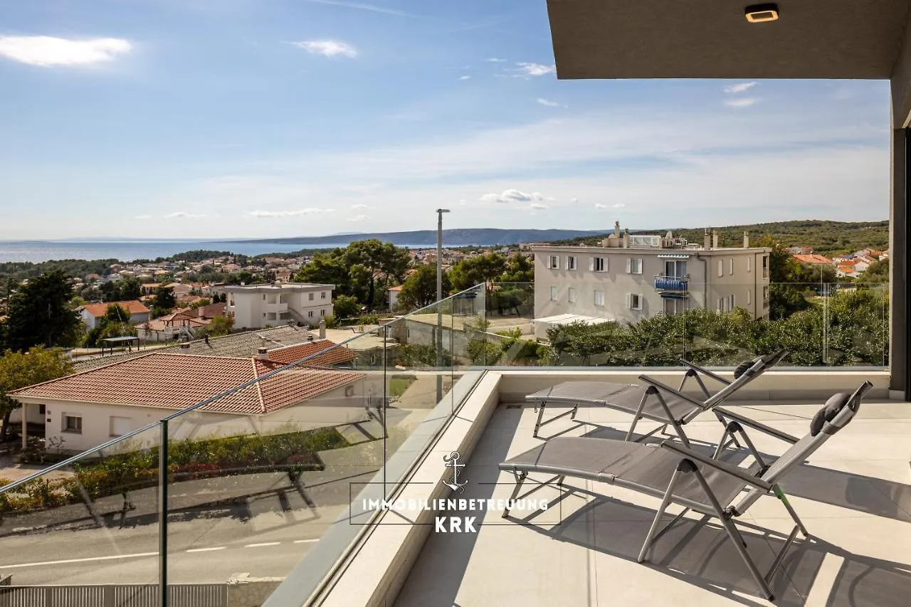 Penthouse Seaview Emilia Apartment Krk Town Croatia