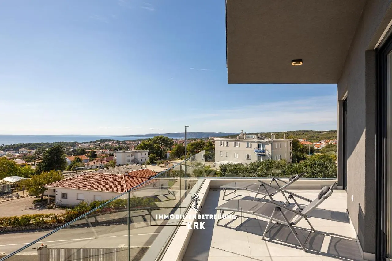 Penthouse Seaview Emilia Apartment Krk Town Croatia