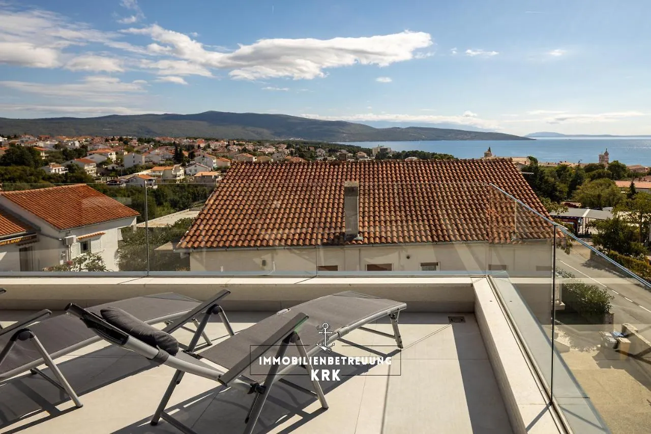 Penthouse Seaview Emilia Apartment Krk Town Croatia